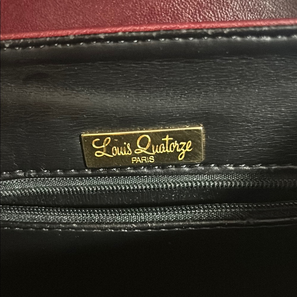 Louis Quatorze Leather Structured Rounded Shoulder Bag - Picture 2 of 6